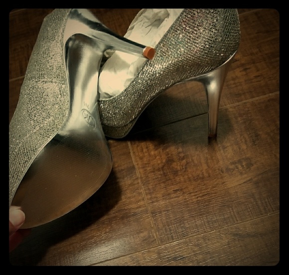 Michael Kors Shoes - Mk silver heels